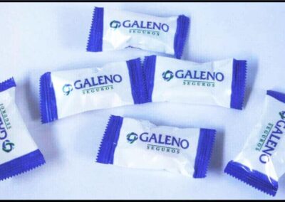 Caramelos publicitarios de Galeno Seguros S. A.