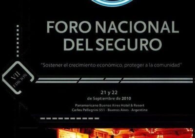 Foro Nacional del Seguro 2010. 21 y 22 de Septiembre de 2010. Carpeta, Programa,Tarifario y Anotador del Evento. AAPAS – Asociación Argentina de Productores Asesores de Seguros.