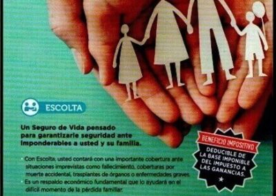 «Herramientas de Protección para Usted y su Familia». Folleto de Seguros de Vida de SMSV Compañía Argentina de Seguros S. A.
