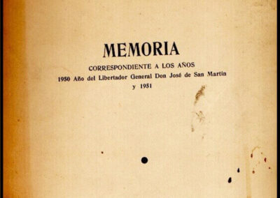 Memoria Anual Correspondientes a los Años 1950, 1951, 1953, 1954, 1956, 1957, 1959 y 1960 de la Superintendencia de Seguros de la Nación.