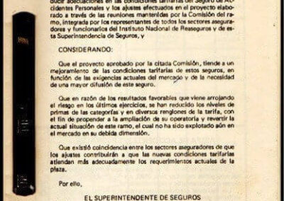 Resolución General Nº 18.823 – Condiciones Tarifarias para el Seguro de Accidentes Personales. 26 de Julio de 1986.. Superintendencia de Seguros de la Nación.