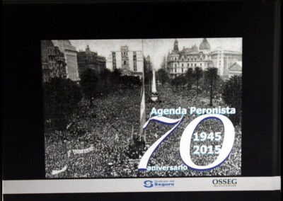 Agenda Peronista 70 Años – 1945 – 2015 del Sindicato del Seguro de la República Argentina.