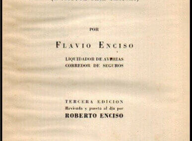 Vulgarización del Seguro Marítimo. Flavio Enciso. 1963. España.