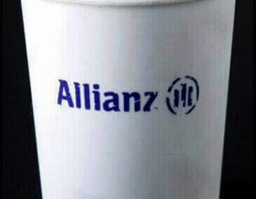 Vaso Ecológico de Allianz Argentina Compañía de Seguros S. A.