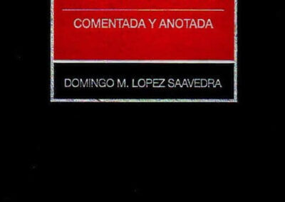 Ley de Seguros. Comentada y Anotada. Domingo M. López Saavedra. 2007. 
