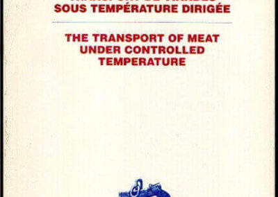 Transort de Viandes Sous Température Dirigée. Año 1992. Syndicat Français de L’Assurance Maritime et Transports. Francia.