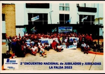 2º Encuentro Nacional de Jubilados y Jubiladas – La Falda 2023. Sindicato del Seguro de la República Argentina.