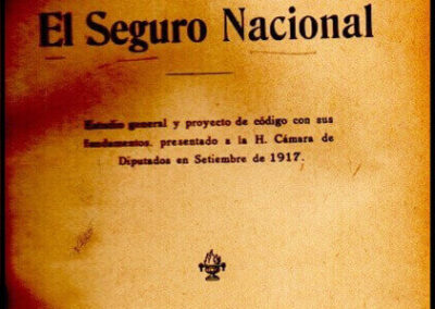 El Seguro Nacional. Augusto Bunge. Año 1917.