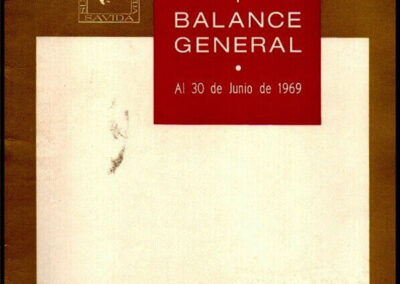 Memoria y Balance General correspondiente a los Año 1969, 1970, 1971, 1972, 1973 y 1974 de Sud América Compañía de Seguros de Vida S. A.