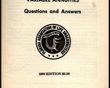Life Insurance. Disability Insurance and Variable Annuities. Questions and Answers. Edition 1980. The Florida Association of Life Underwriters. EE. UU.