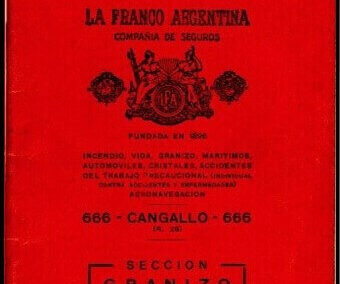 Libreta Año 1946 de La Franco Argentina Compañía de Seguros S. A.